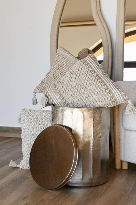 Actual product image Esprit Set of 2 tables Home Golden Metal 42 x 42 x 52 cm (42 x 42 x 52 cm)