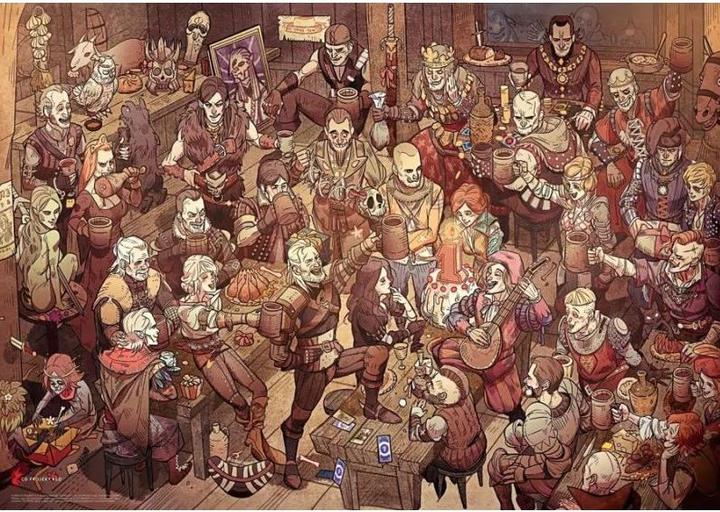 Actual product image Cenega Good Loot Gaming Puzzle: The Witcher (Wiedźmin) Birthday 1000 elementów (1000 pieces)