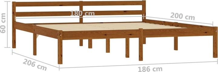 Produktbild vidaXL Bettgestell (180 x 200 cm)