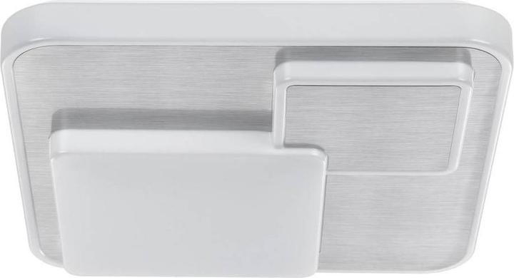 Produktbild EGLO 75666 LEPRESO LED Aussen-Wand-/Deckenleuchte 19,5W 385x385mm Weiss Alu-Gebürste Warmweiss