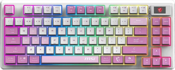 Actual product image MSI Computer keyboard KEYBOARD GAMING VIOLET US/FORGE GK600 TKL W VIOLET (US, Wireless)