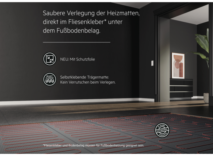 Actual product image AEG Haustechnik Basic Thermo Floor TBS TB 160/5 Set Plus, electric underfloor heating, complete set, 5 m², 160 W/m²