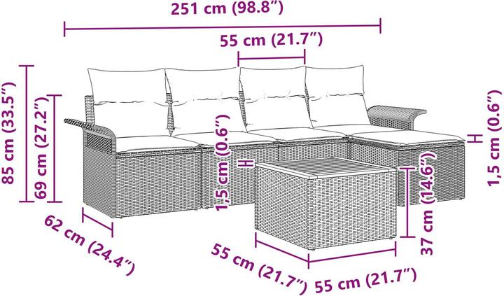 Produktbild vidaXL gartenmöbel