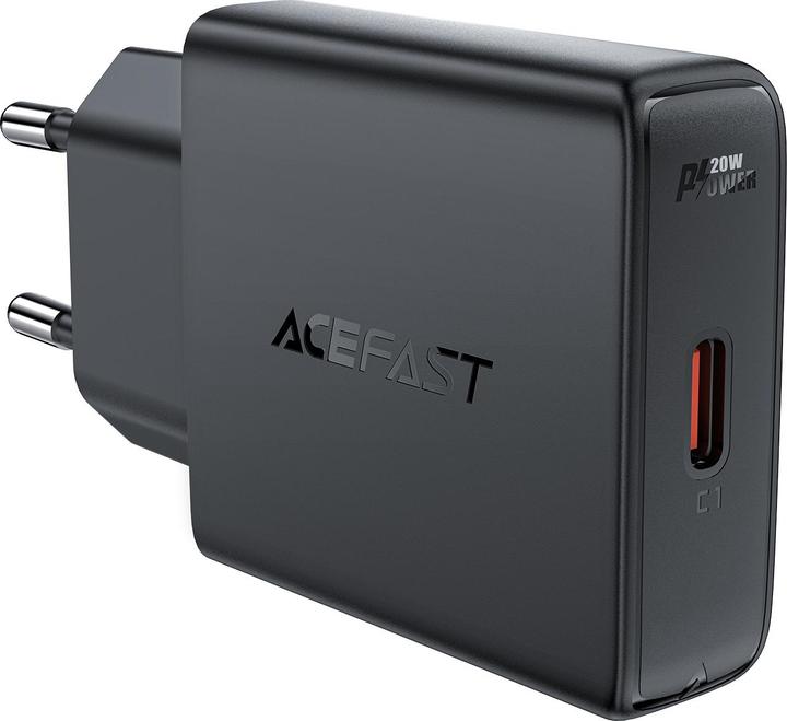 Produktbild Acefast A65 PD 20W GaN USB-C Wandladegerät – Schwarz (20 W)