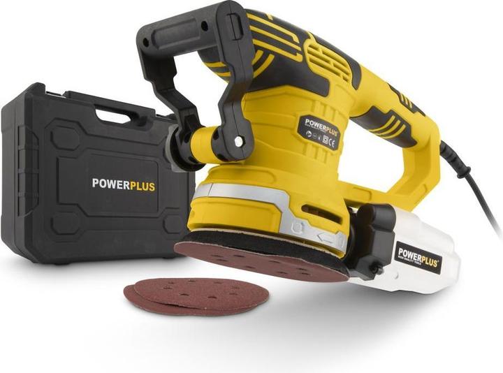 Powerplus Levigatrice ad orbita casuale 450W Ø 125mm - 3 Acc. (Levigatrici rotorbitali, 450 W)