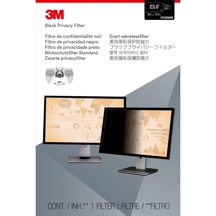 Thumbnail - 3M Blickschutzfilter für 58,40cm (23") Breitbild-Monitor (22.99", 16 : 9), Monitor Schutzfolie
