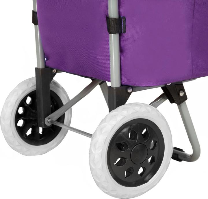 Image du produit tectake Chariot de courses, de marché Pliable 2 Roues