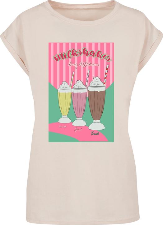 Actual product image Mister Tee MisterTee Ladies Milkshake Tee - Extended Shoulder Tee - 178079 (XL)