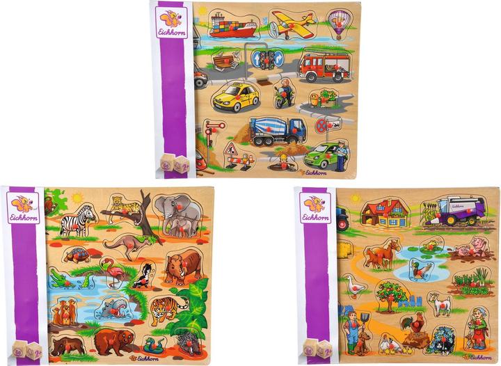 Produktbild Eichhorn Steckpuzzle (23 Teile)
