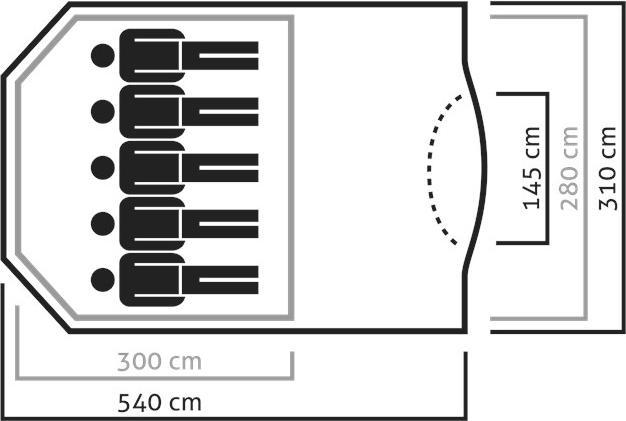 Produktbild Salewa Alpine Lodge V (Kuppelzelt, 9.30 kg)