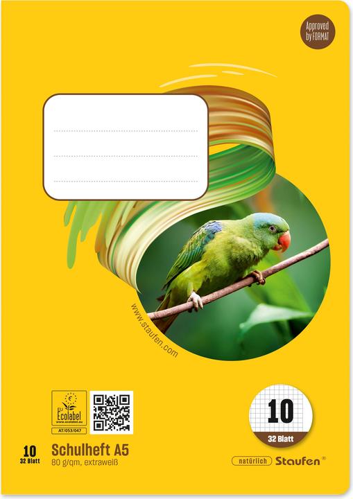 Actual product image Ursus Exercise book (A5, Checked, Soft cover)