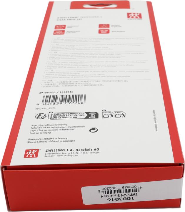 Produktbild Zwilling Professional "S" 4er Set Steakmesser (12 cm)