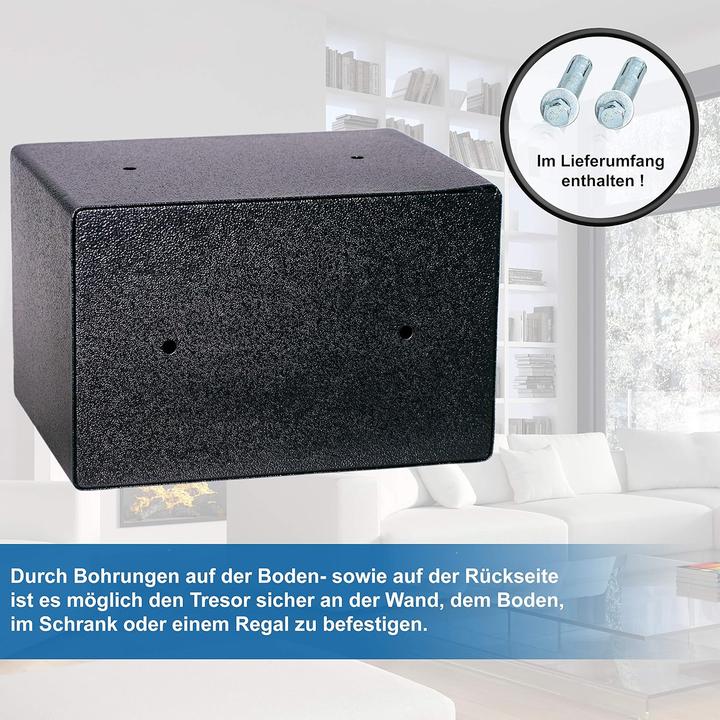 Actual product image Anadol Tresor Basic electronic mini safe with combination lock Emergency keys