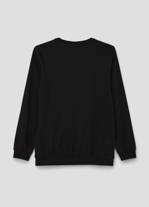 Produktbild s.Oliver T-Shirt Longsleeve mit gummiertem Frontprint (M)