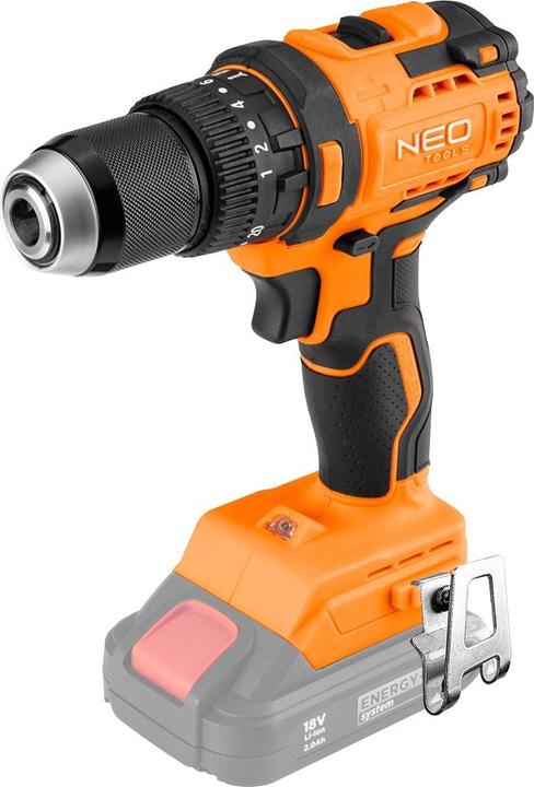 Produktbild Neo Bürstenlose Schlagbohrmaschine 18V 13mm Bohrfutter Kompakt Energy+ ohne Akku (Akkubetrieb)