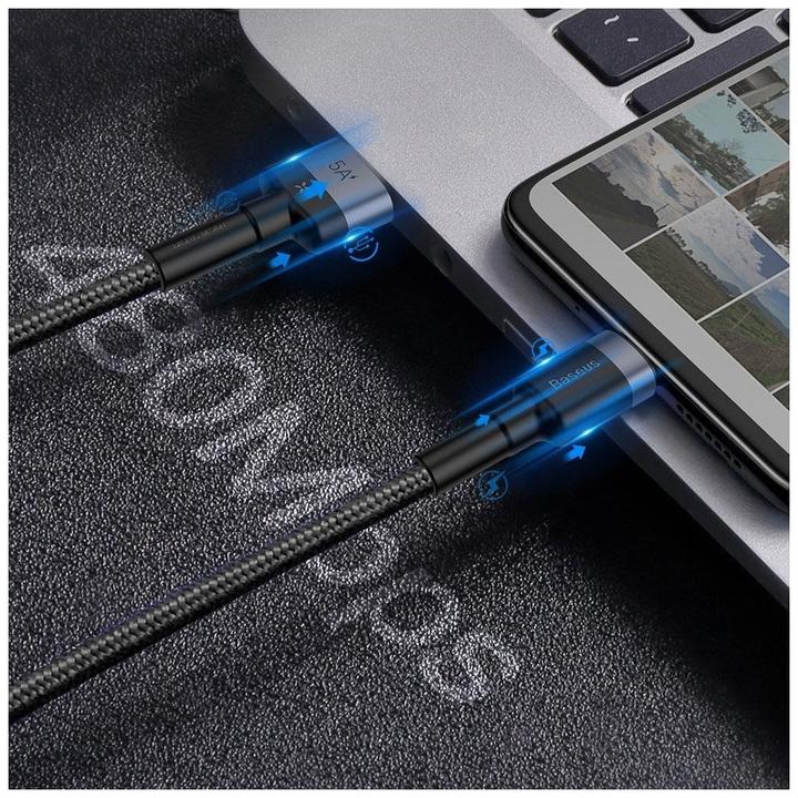Actual product image Baseus Cafule HW Quick Charging Data cable USB Double-sided Blind Interpolation For Type-C 40W 1m Gray b... (1 m, 40 W)