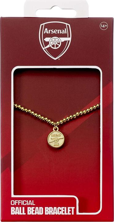 Produktbild Arsenal FC Perlenbesetzt Armband Goldfarben lackiert (100% synthetisches Material)
