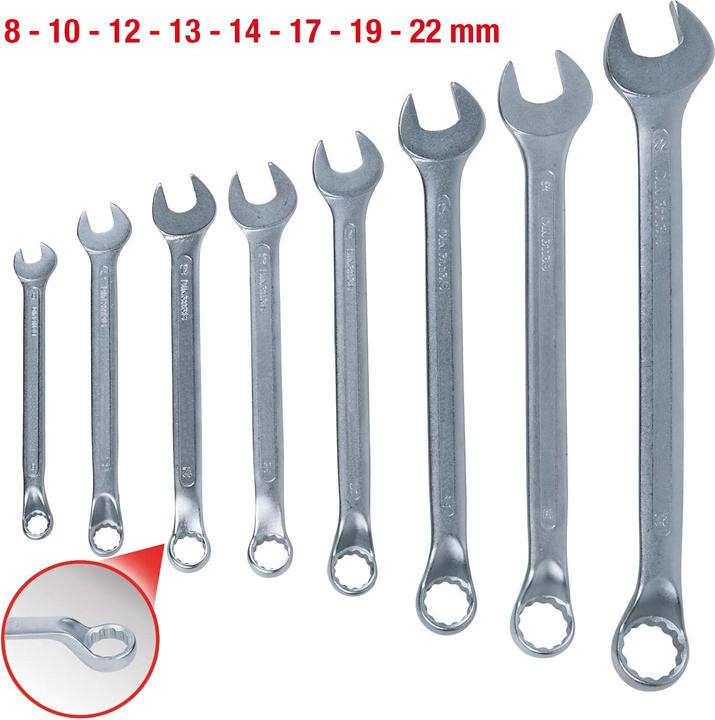 Immagine prodotto KS Tools Chiave inglese (19 mm, 12 mm, 14 mm, 22 mm, 16 mm, 10 mm, 21 mm, 18 mm, 17 mm, 11 mm, 15 mm, 8 mm, 9 mm, 13 mm, 20 mm)
