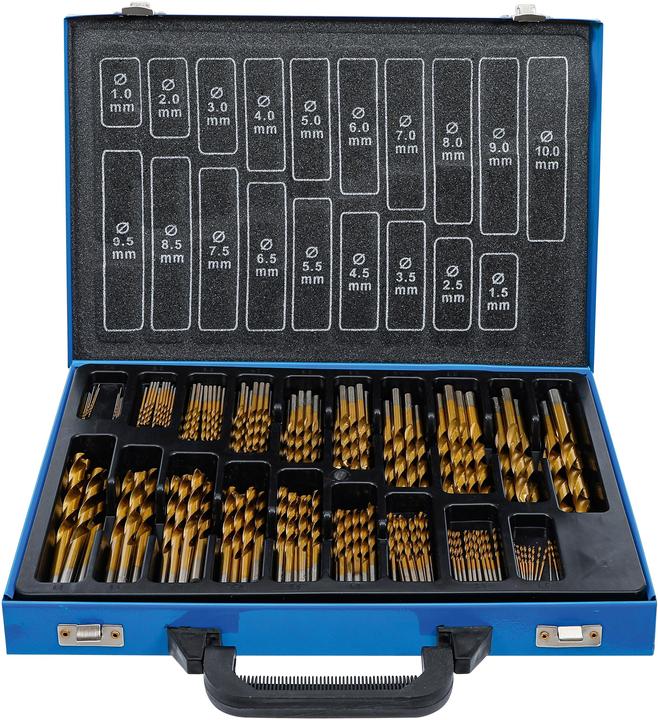 BGS Jeu de forets hélicoïdaux (1,0 - 8,0 mm)