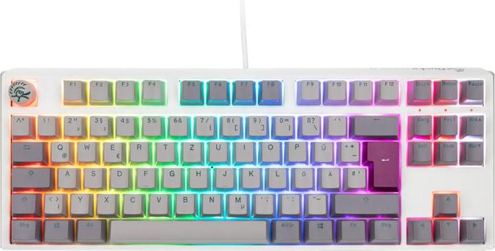 Productafbeelding Ducky One 3 Mist Grey TKL Gaming Keyboard, RGB LED - MX-Ergo-Clear (DE, Bedraad)