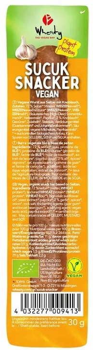 Wheaty Sucuk Snacker VEGAN Bio (30 g)
