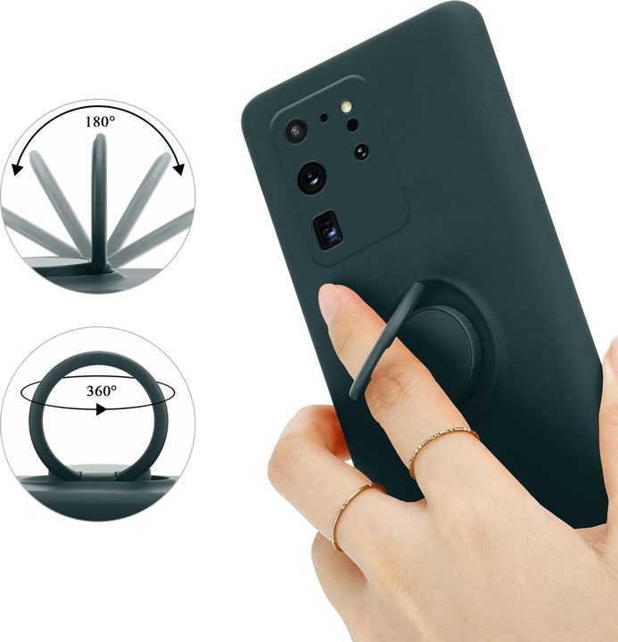 Actual product image Cadorabo TPU Liquid Ring Silicone Case Cover (Samsung Galaxy S20 Ultra)