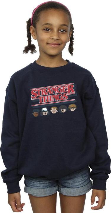 Immagine prodotto Netflix Stranger Things Caricature Logo Felpa Ragazze (140, 146)