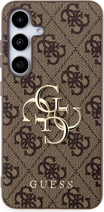 Actual product image Guess PU 4G Metal Logo Case- brown (Samsung Galaxy S24)