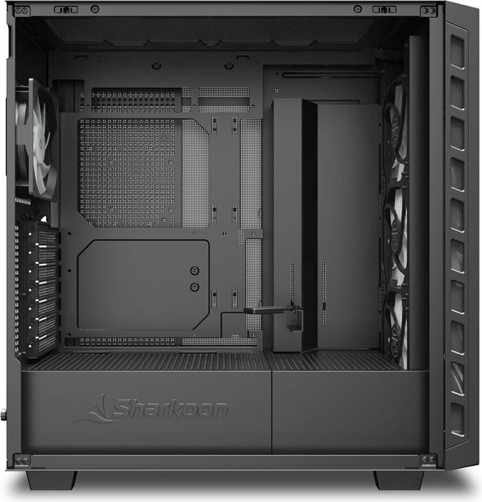 Produktbild Sharkoon Rebel C80G RGB ATX Black (schwarz) (ATX, mATX, Mini-ITX)
