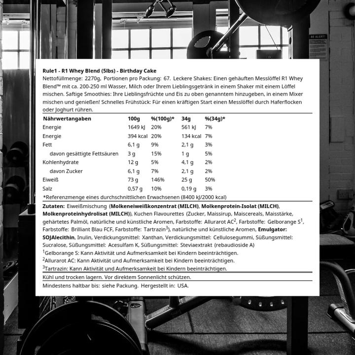 Produktbild Rule 1 R1 Whey Blend (Birthday Cake, 1 Stk., 2620 g)
