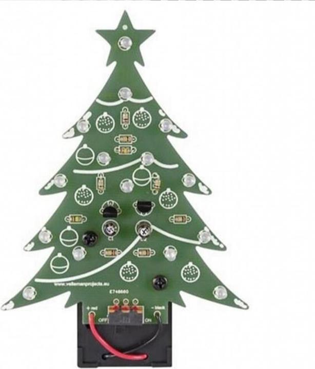 Produktbild Whadda Bausatz Weinachtsbaum Blau LED, mit Ein/Aus Schalter