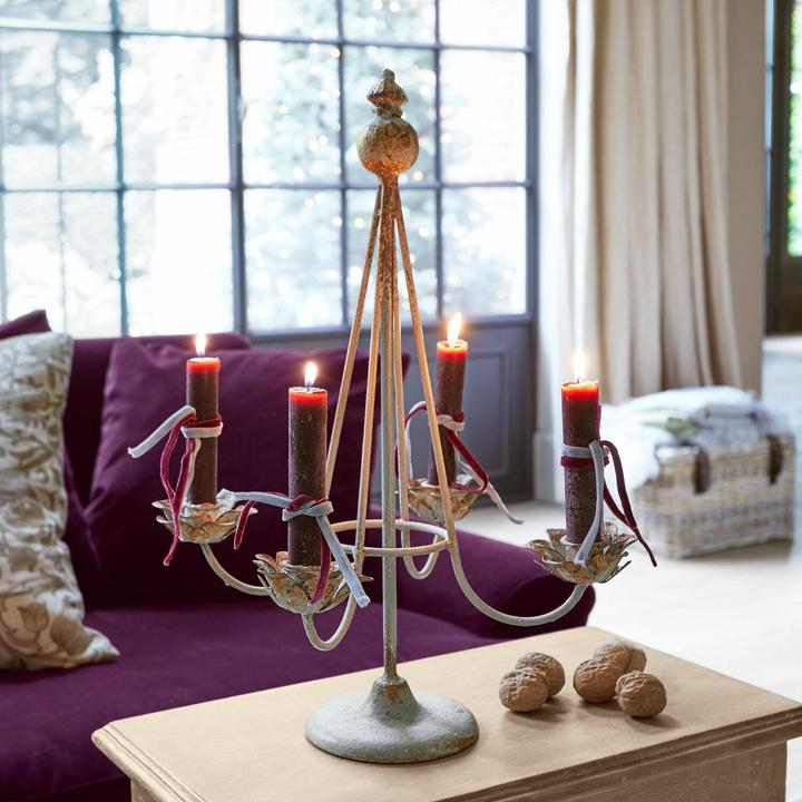 Immagine prodotto Loberon Portacandele Liyanah grigio antico/oro (H)