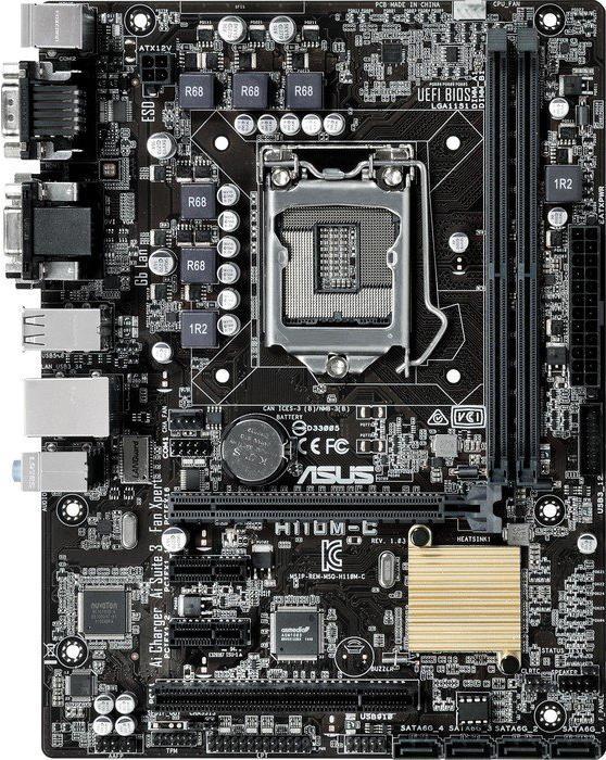 ASUS H110m-C, Matx, Lga1151 (LGA 1151, Intel H110, mATX)