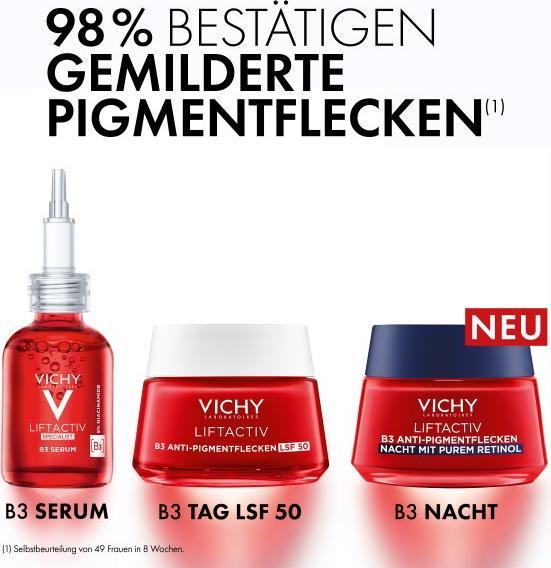 Actual product image Vichy Liftactiv B3 Retinol Night Cream (50 ml, Night cream, SPF 50)