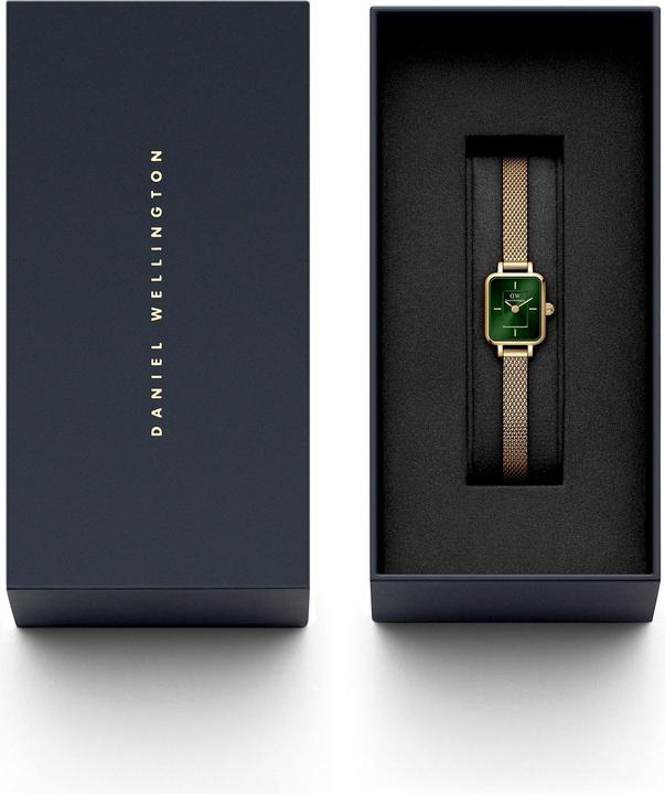 Actual product image Daniel Wellington Quadro Mini Evergold Emerald Gold (Analogue wristwatch, 15.50 mm)