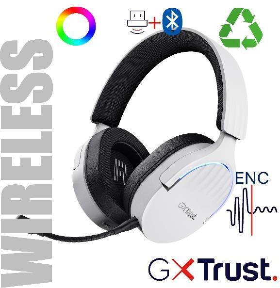 Produktbild Trust Gxt491w Fayzo Wireless Headset (Kabelgebunden, Kabellos)