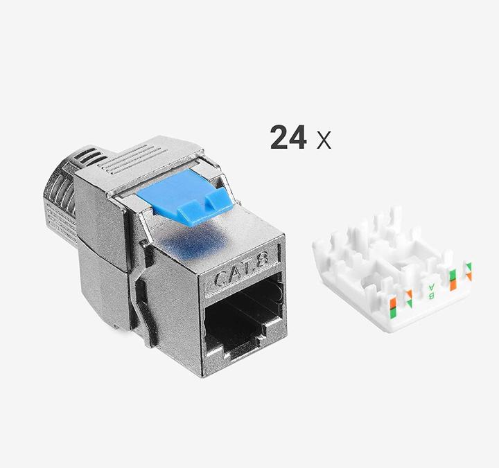 Produktbild Kwmobile Keystone Modul für CAT 8 Kabel (24pcs)