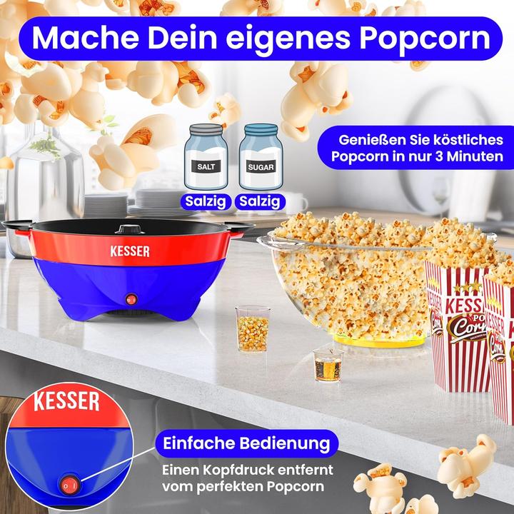 Actual product image Kesser Popcornmaschine mit Antihaftbeschichtung (5,5l)
