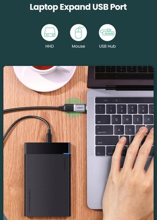 Produktbild Ugreen USB-C 3.1 zu USB-A 3.0 Buchse Adapter (USB Typ C, USB-A)