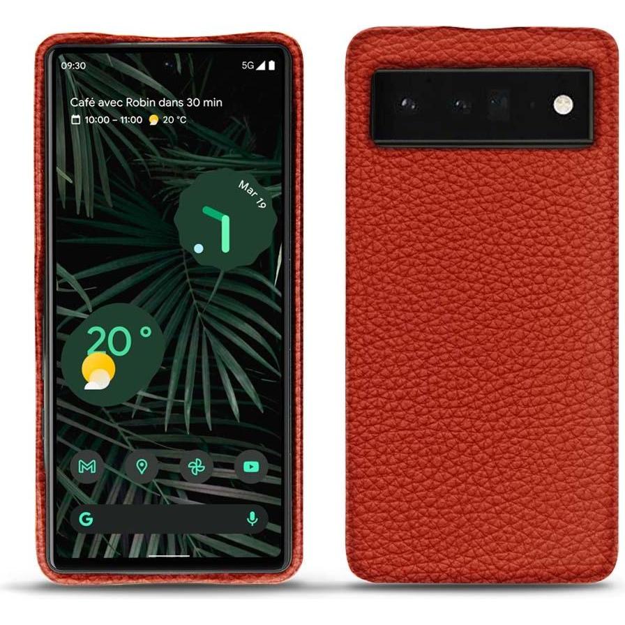Thumbnail - Noreve Lederschutzhülle (Google Pixel 6 Pro), Smartphone Hülle, Orange