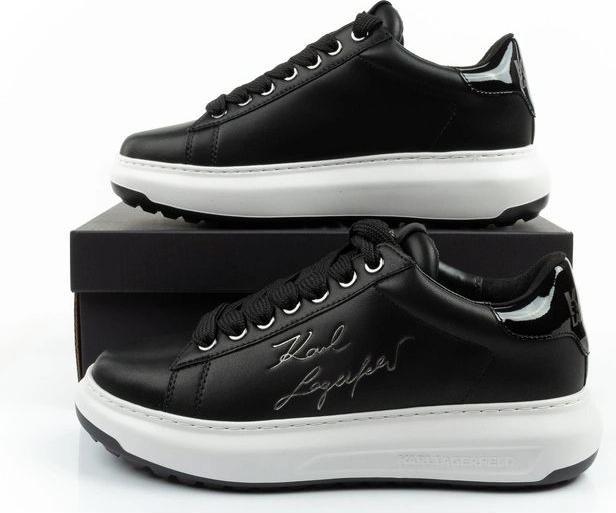Actual product image Karl Lagerfeld men's shoes sneakers Kapri natural leather black (43)