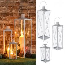 Immagine prodotto Cepewa Set lanterne, Basic, bianco, 3 pezzi