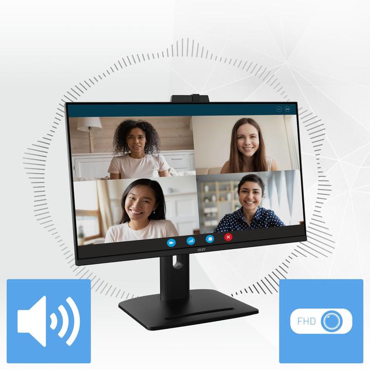 Produktbild MSI PRO MP275QPDG ÉCRAN PLAT DE PC 68,6 CM (27) 2560 X 1440 PIXELS WIDE QUAD HD LCD NOIR (2560 x 1440 Pixel, 27")