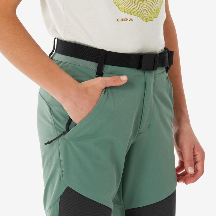 Produktbild Quechua Kids’ Softshell Hiking Trousers 7-15 Years - MH900 - Green (140)