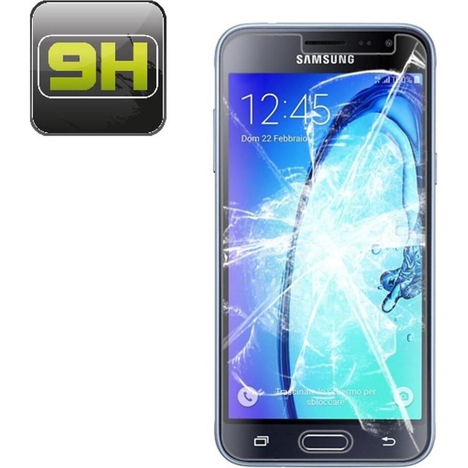 Protectorking 6x echtes Tempered 9H Panzerhartglas 3D KLAR (6 Stück, Samsung Galaxy J3), Smartphone Schutzfolie, Transpa...