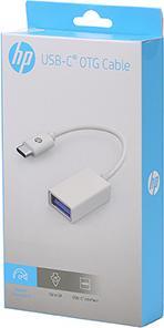 Produktbild HP DHC-TC105 Adapter USB-A 3.0 (F) - USB-C 3.0 (M) 15 cm weiss