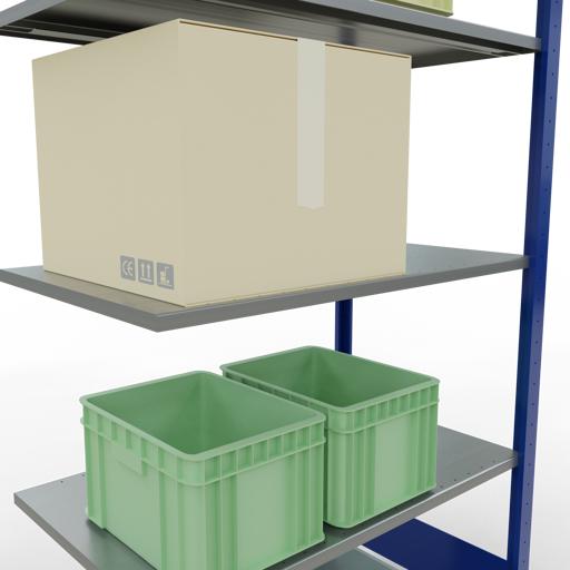 Image du produit Schulte Lagertechnik Système d'assemblage de rayonnages MULTIplus85 avec traverses de longueur