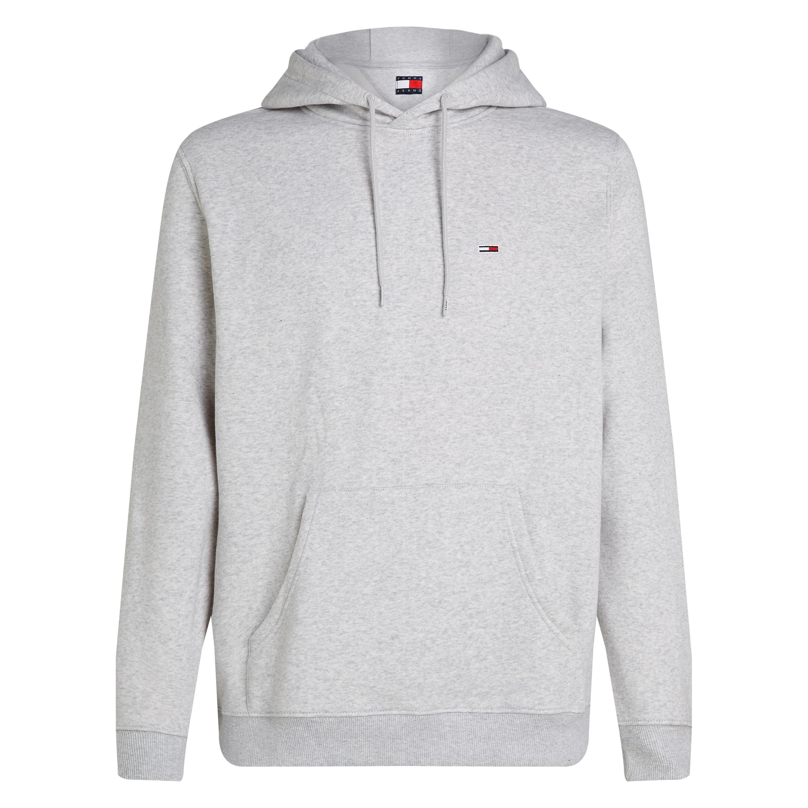 Tommy Jeans, Mannen, Springer, Tjm Reg S Flag Hoodie, Grijs, (M)