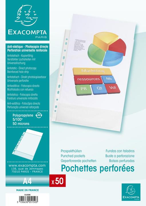 Produktbild Exacompta Zeigetaschen (A4, 50x)