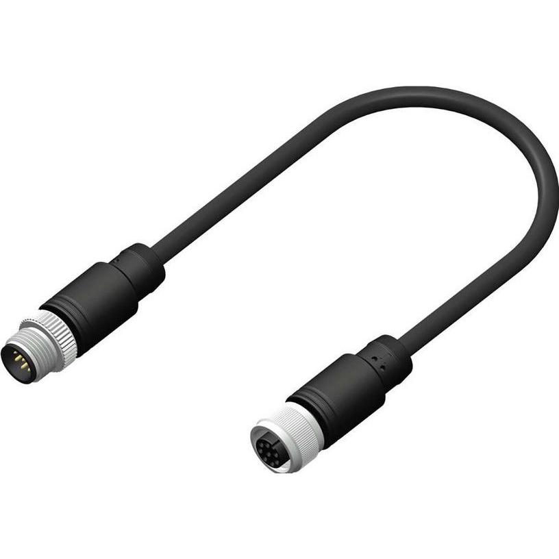 Thumbnail - Rs Pro konfektioniertes Sensorkabel 8-adrig Buchse, Elektronikkabel + Stecker, Schwarz